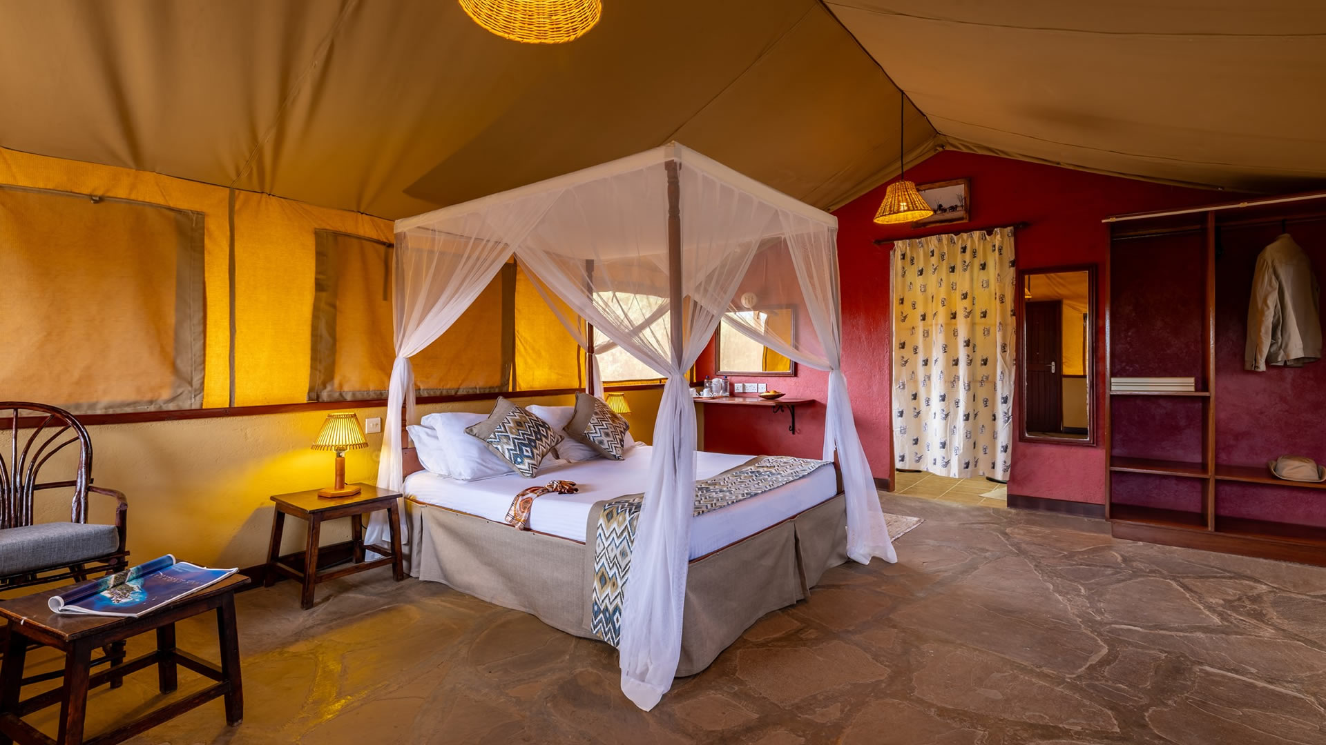 sentrim tsavo guest tent bed